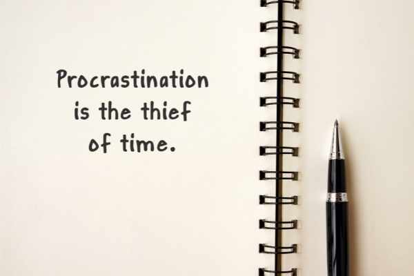 Prokrastination ist ein Zeitdieb